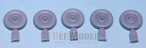 DEF MODEL (1/35) WW2 US 1/4 ton 'Early' Wheel set Willys, GPW, Bantam