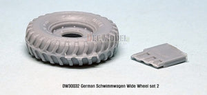 DEF MODEL (1/35) Schwimmwagen Wide Wheel Set (2) Sagged (for Tamiya/AFV Club)