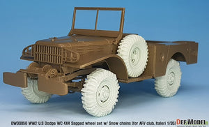 DEF MODEL (1/35) Camion Dodge WC 4X4 Ruota abbassata con set di catene da neve