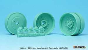 DEF MODEL (1/35)T-34/85 Set di ruote stradali tipo piastra bruciata (1)
