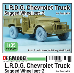 DEF MODEL (1/35) UK LRDG Truck Wheel Set 2 (for Tamiya kit)