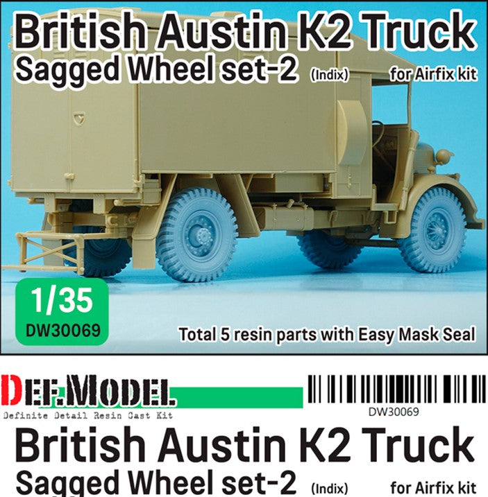 DEF MODEL (1/35) British Austin K2 Truck Sagged wheel set-2