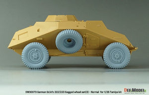 DEF MODEL (1/35) WW2 German Sd.Kfz.222/223 Sagged Wheel set (3) – Late (for Tamiya)
