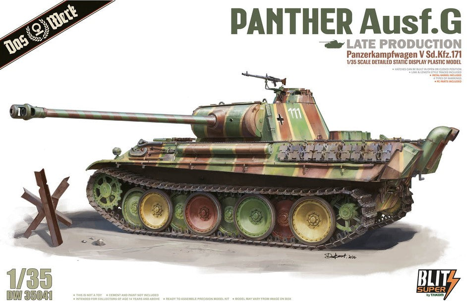 DAS WERK (1/35) Panther Ausf.G Late Production (Blitz Super)