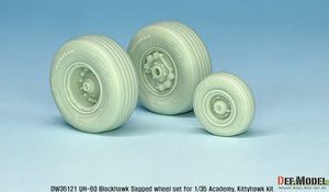 DEF MODEL (1/35) UH-60 Black Hawk Sagged Wheel set 14 bolt wheels