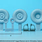DEF MODEL (1/35) M151A1/A2 Mutt Jeep Sagged Wheel set (for Academy/Tamiya)