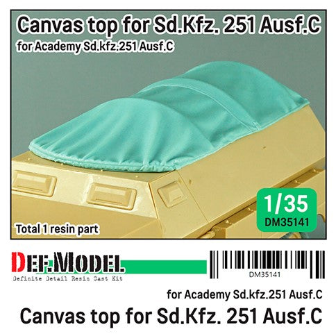 DEF MODEL (1/35) Canvas Top For Sd.Kfz.251 Ausf.C (for Academy)