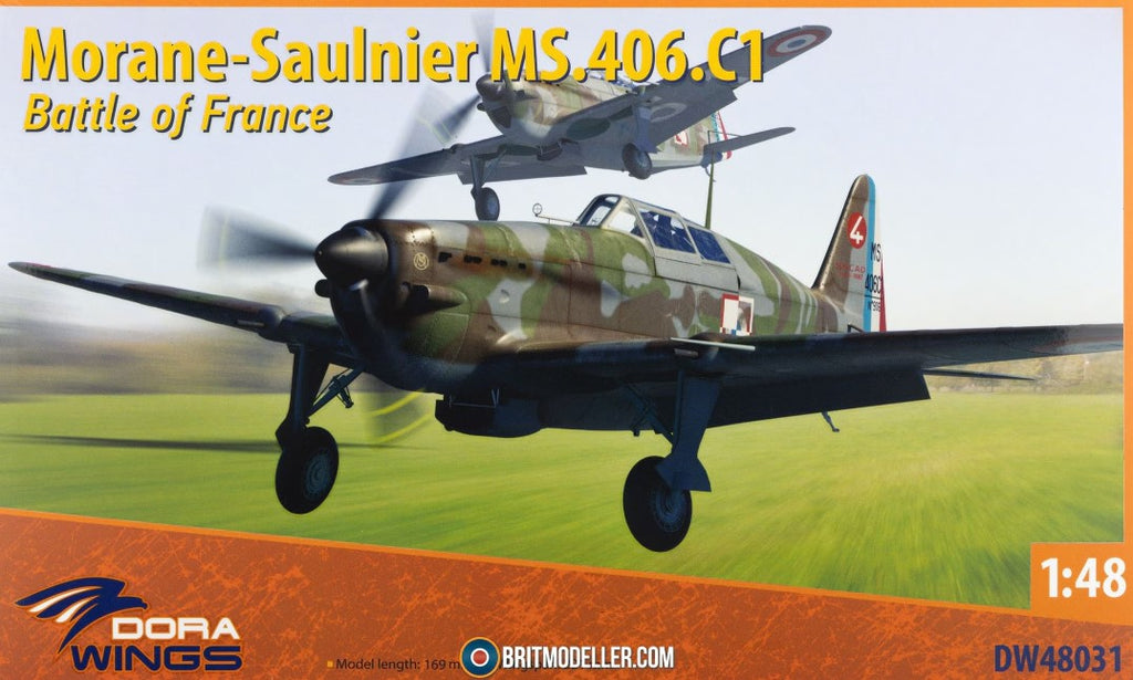 DORA WINGS (1/48) Morane-Saulnier MS.406C.1 - Battle of France