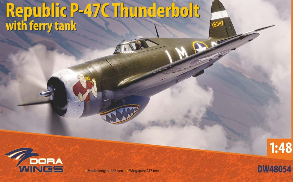 DORA WINGS (1/48) Republic P-47C Thunderbolt with Ferry Tank