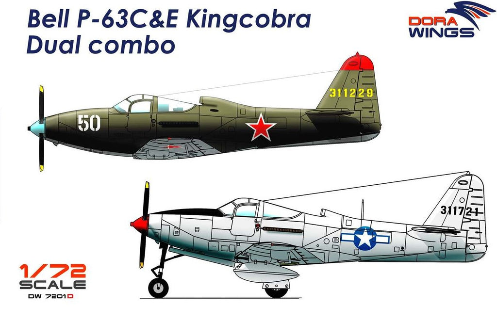 DORA WINGS (1/72) Bell P-63C&E Kingcobra (Dual Combo)