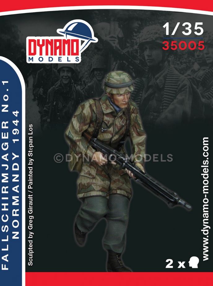 DYNAMO MODELS (1/35) Fallschirmjäger No.1 - Normandy 1944 (2 heads)