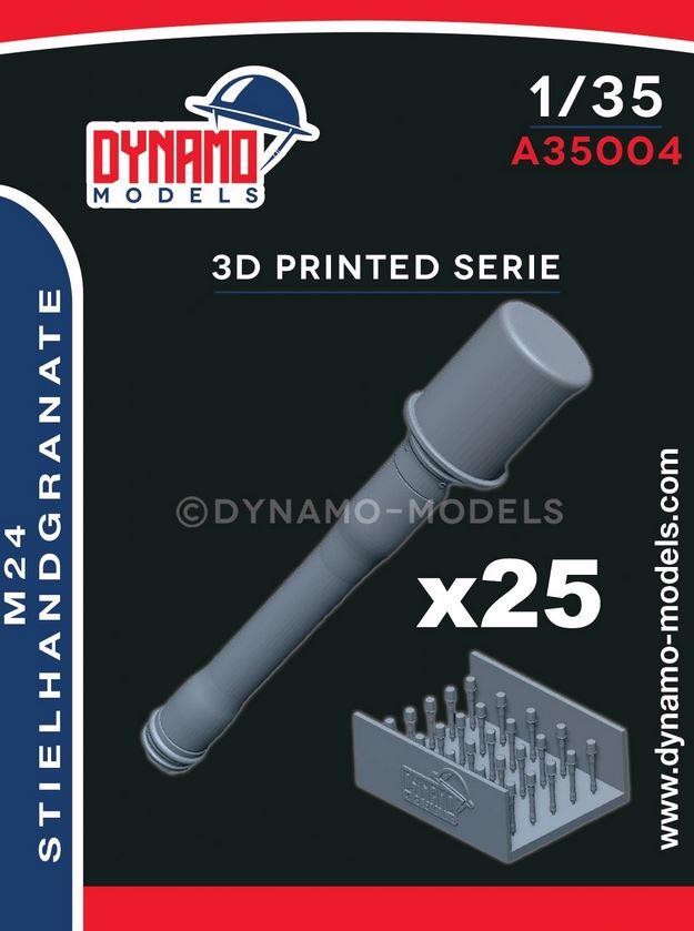 DYNAMO MODELS (1/35) M24 Stielhandgranate – set of 25 pieces