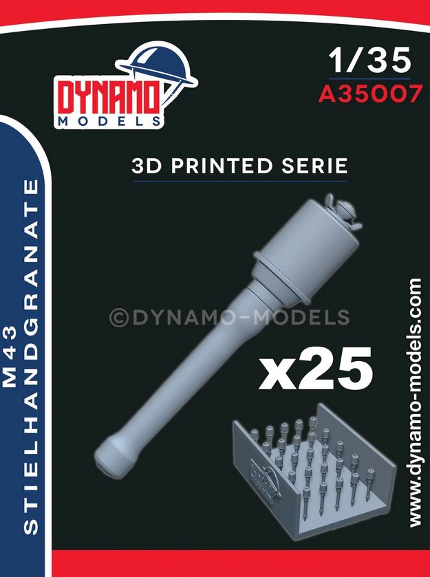 DYNAMO MODELS (1/35) M43 Stielhandgranate – set of 25 pieces