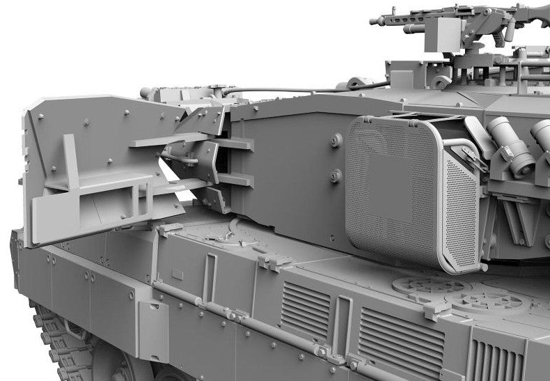 Deatlles torreta MTB alemán Leopard 2A7 en escala 1:16 del fabricante Das Werk 16024
