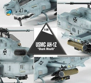 Detalles del helicoptero AH-1Z Shark Mouth de Academy a escala 1:35 12127