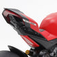 Detalle del colín trasero de la maqueta de la moto Ducati Superleggera V4 con Racing Kit en escala 1:12 de Tamiya Referencia 14143