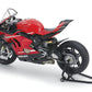 Perfil izquierdo de la maqueta de la moto Ducati Superleggera V4 con Racing Kit en escala 1:12 de Tamiya Referencia 14143