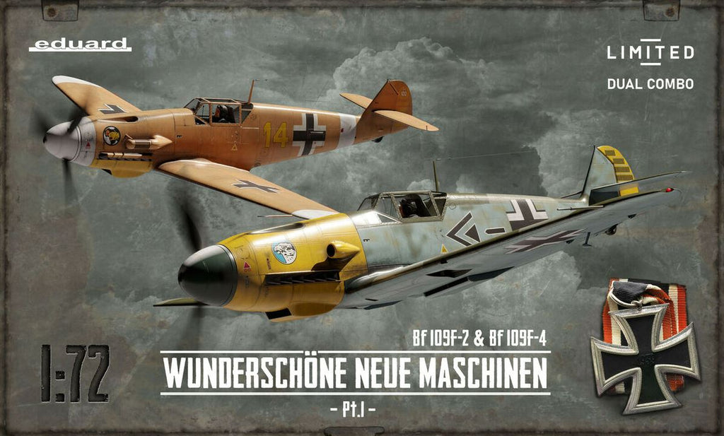 EDUARD (1/72) Bf 109F-2 & Bf 109F-4 Wunderschöne Neue Maschinen pt.I - Limited - Dual Combo