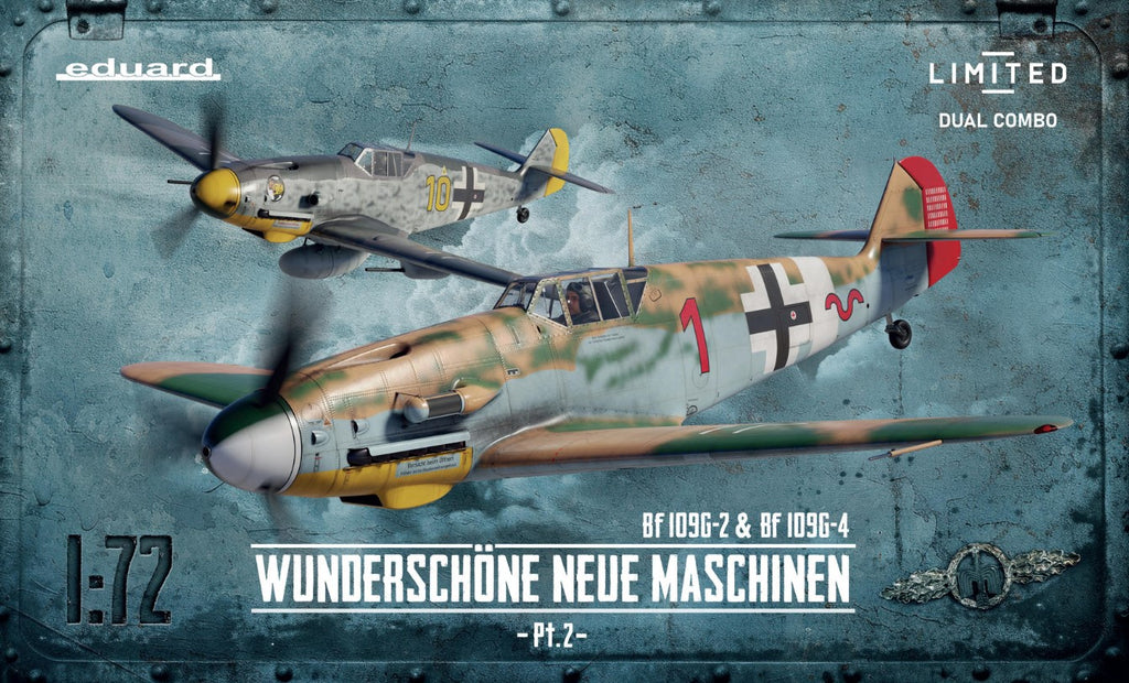 EDUARD (1/72) Bf 109G-2 & Bf 109G-4 Wunderschöne Neue Maschinen Pt.2 Limited - Dual Combo