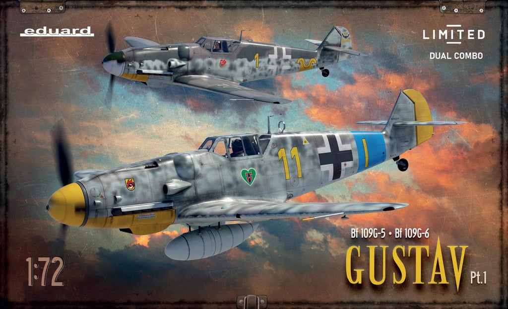 EDUARD (1/72) Bf 109G-5 & Bf 109G-6 Gustav Pt.1 Limited - Dual Combo