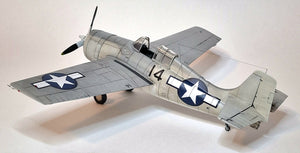 Foto lateral izquierda de la maqueta del caza FM-1 Wildcat en escala 1:48 de Eduard referencia 82204