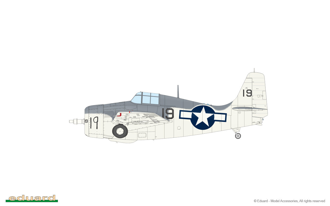 Decoración 3 de la maqueta del caza FM-2 Wildcat en escala 1:48 de Eduard referencia 82205