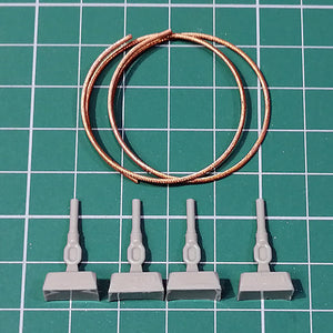 Foto del set de cables de remolque para tanque Merkava Mk.III y IV en escala 1:35 de Eureka XXL referencia ER-3511