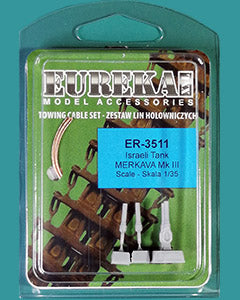 Estuche presentación del set de cables de remolque para tanque Merkava Mk.III y IV en escala 1:35 de Eureka XXL referencia ER-3511