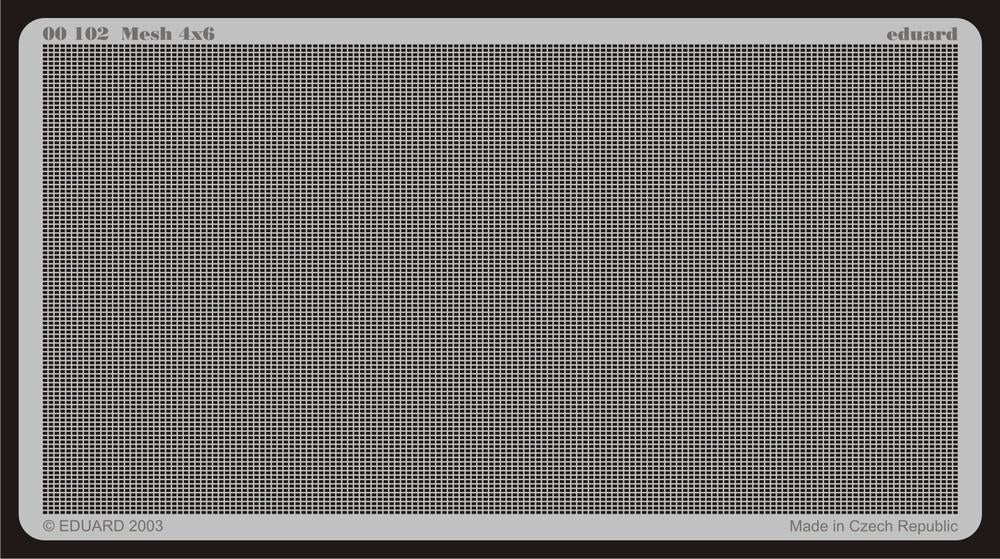 Set de mallado de fotograbado en forma de rectangular de 0,4x0,6mm de Eduard referencia 00102
