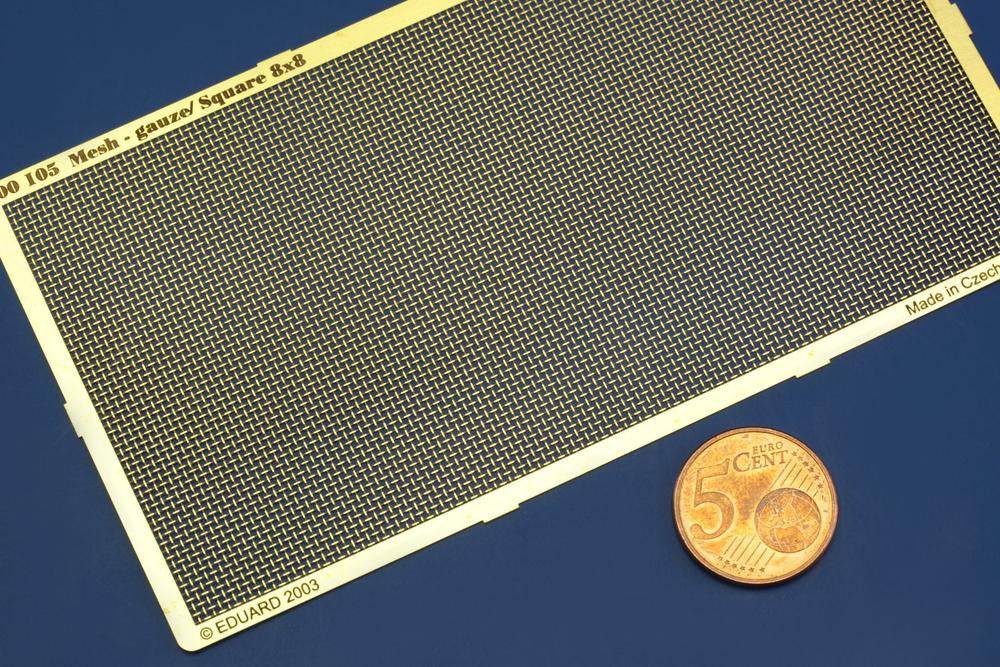 Foto del set de mallado de fotograbado en forma trenzada de 0,8x0,8mm de Eduard referencia 00105