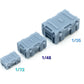 Distintas escalas del set de 2 cajas de 70cm para transportar equipamiento militar moderno de Necora Models
