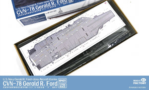 Esquema de pintura del portaviones de la US Navy CVN-78 Gerald R. Ford en escala 1:700 Magic Factory 6401