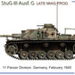 Esquema de pintura 2 de la maqueta del Stug III Ausf G de produccion Miag en version final en escala 1:72 de Miniart referencia 72112