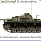 Esquema de pintura 3  de la maqueta del Stug III Ausf G de produccion Miag en version final en escala 1:72 de Miniart referencia 72112