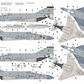Esquemas de pintura 1 y 2  de la maqueta del caza F-4K Phantom FG.1 en escala 1/72 de Hobby 2000 con referencia 72081