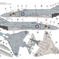 Esquema de pintura 3 de la maqueta del caza F-4K Phantom FG.1 en escala 1/72 de Hobby 2000 con referencia 72081