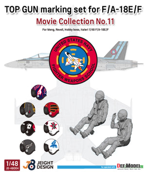 DEF MODEL (1/48) F/A-18E/F Super Hornet Decal set - Movie Collection No.11 w/ 2 Pilot Figs
