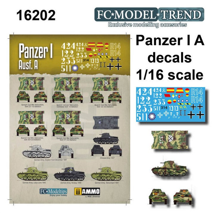 FC MODEL TREND (1/16) Calcas Panzer I, Ausf. A.