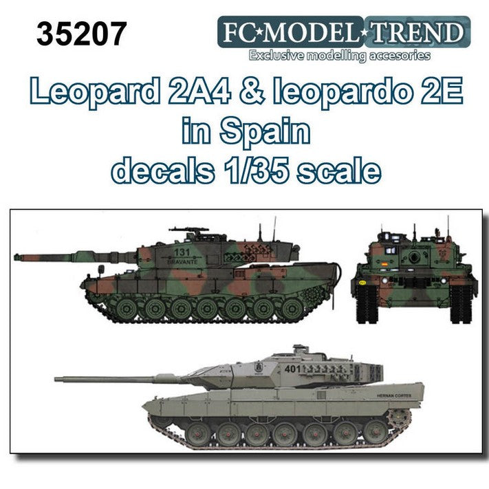 FC MODEL TREND (1/35) Calcas para Leopard 2A4 y Leopardo 2E en España