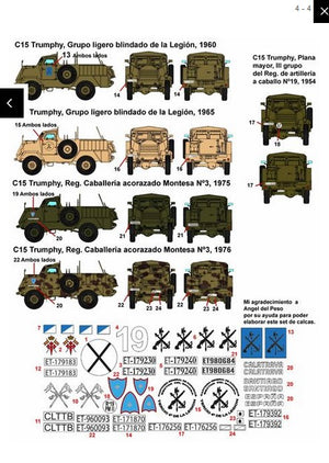 FC MODEL TREND (1/35) Decalcomanie M8, M20 e Trumphy in Spagna