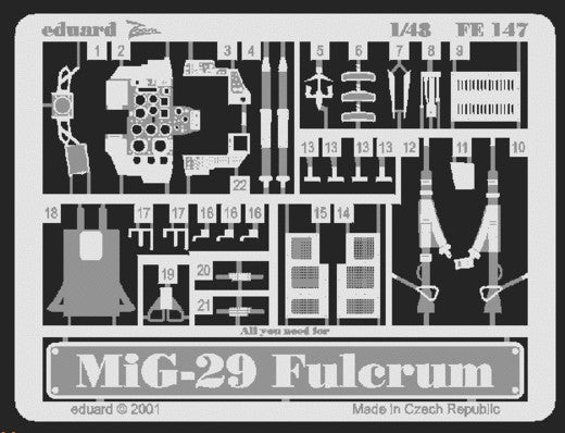 EDUARD (1/48) MiG-29A Fulcrum (for Academy)