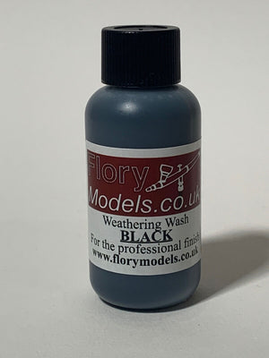 Bote de lavado de 50ml color black de Flory Models