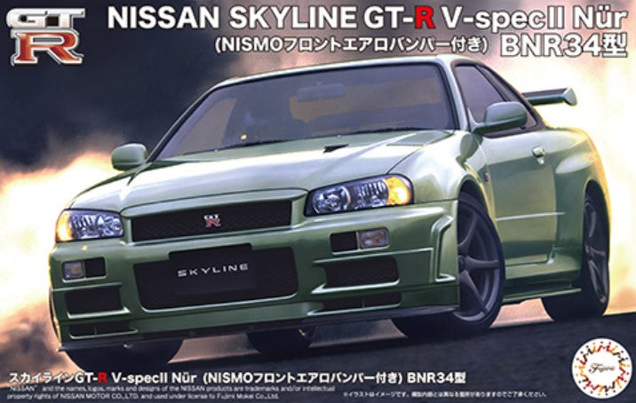 FUJIMI (1/24) Skyline GT-R V-specII Nur w/Nismo Front Aero Bumper BNR34