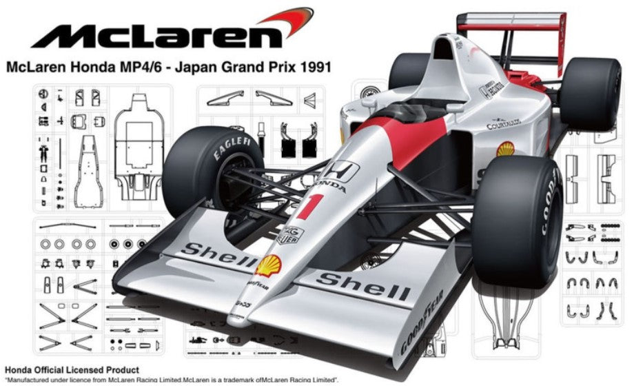 FUJIMI (1/20) McLaren Honda MP4/6 Japanese GP/San Marino GP/Brazilian GP