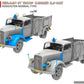 Foto de distintas opciones de configuracion de la maqueta del Opel Blitz 3 Toneladas a 1:35 de Miniart con referencia 35453