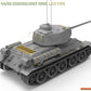 Foto trasera derecha de la maqueta del T-34/85 Produccion Final Checoslovaca en escala 1:35 de Miniart referencia 37078