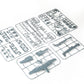 Piezas de la maqueta del caza alemán Fw-190 A7 en escala 1:48 de Edurad referencia 82138