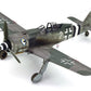 Foto aérea lateral  de la maqueta del caza alemán Fw-190 A7 en escala 1:48 de Edurad referencia 82138