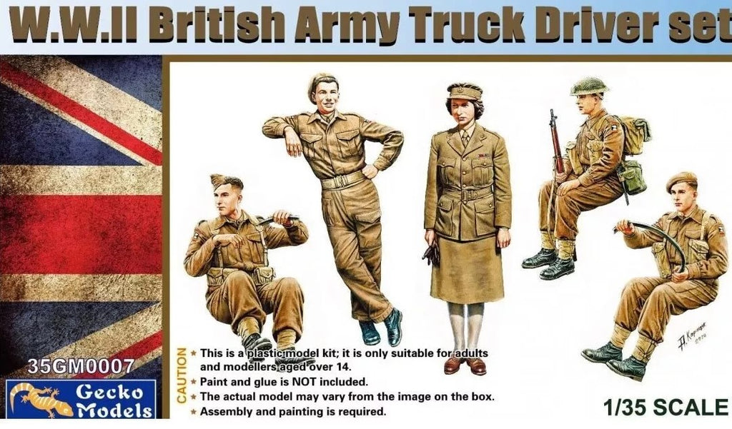 GECKO MODELS (1/35) WWII British Army Truck Driver Set