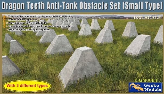 GECKO MODELS (1/35) Dragon Teeth Anti-Tank Obstacle set Small Type